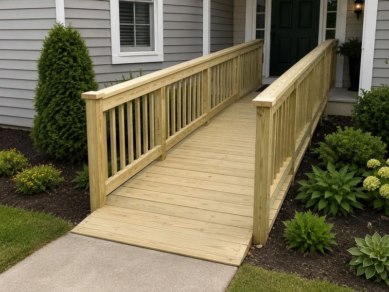 Handicap Ramp Replacement in Conroe, TX